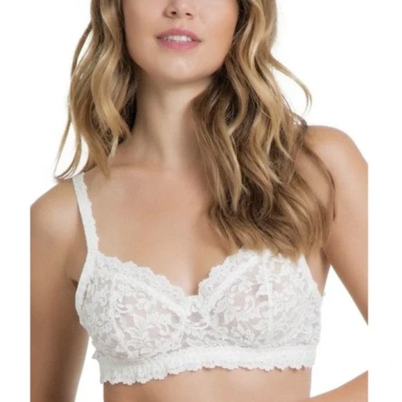 Elan White Lace Bralette Size M - Picture 6 of 9